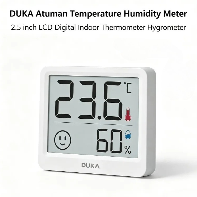 Weather Station Indoor - Электронный цифровой термогигрометр DUKA Atuman с