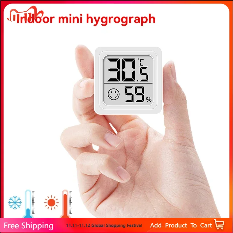 Weather Station Indoor - Новинка 2023 года, мини-ЖК-цифровой термометр, гигрометр,