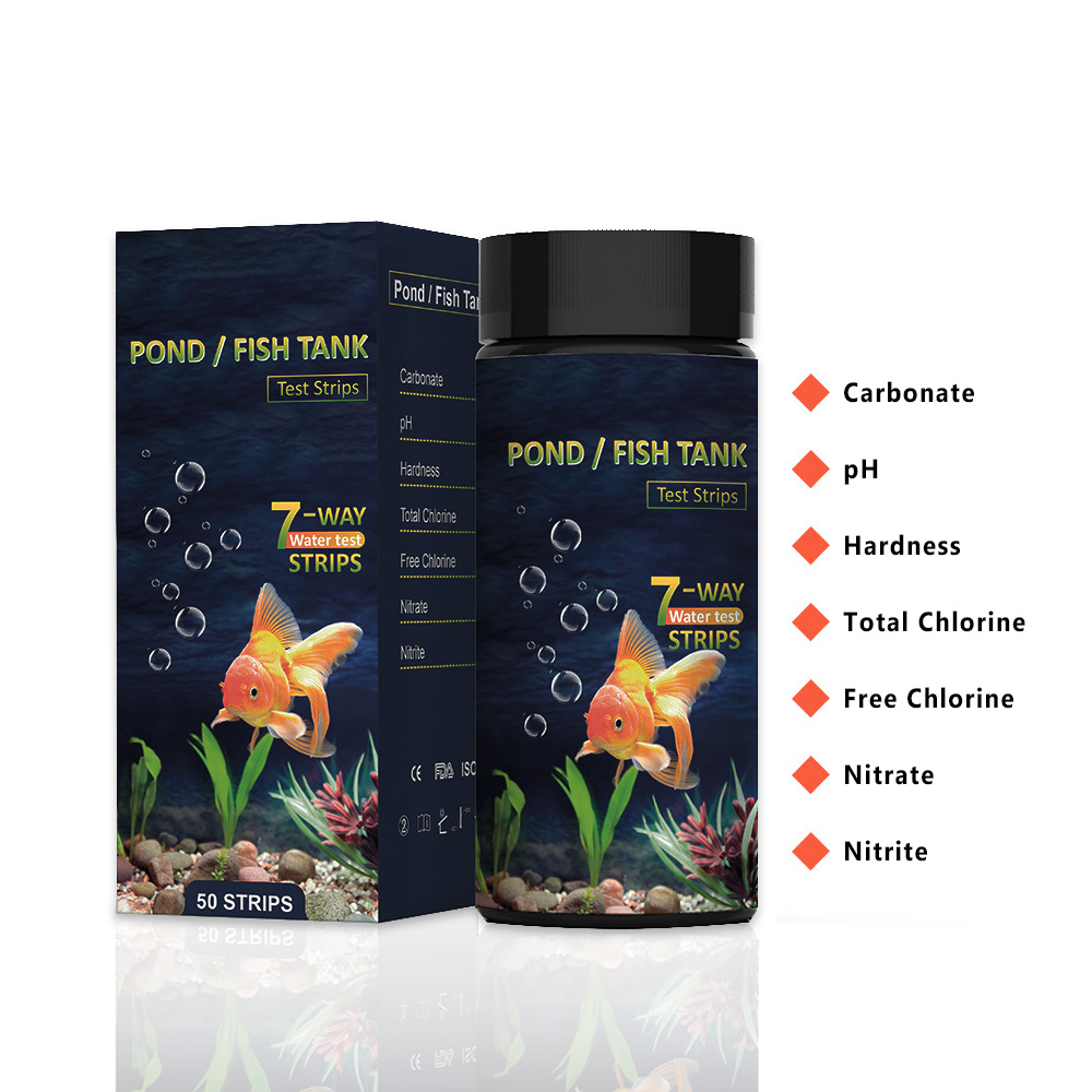 Water Testing Kit - Тест-полоски для аквариума 7 в 1,
