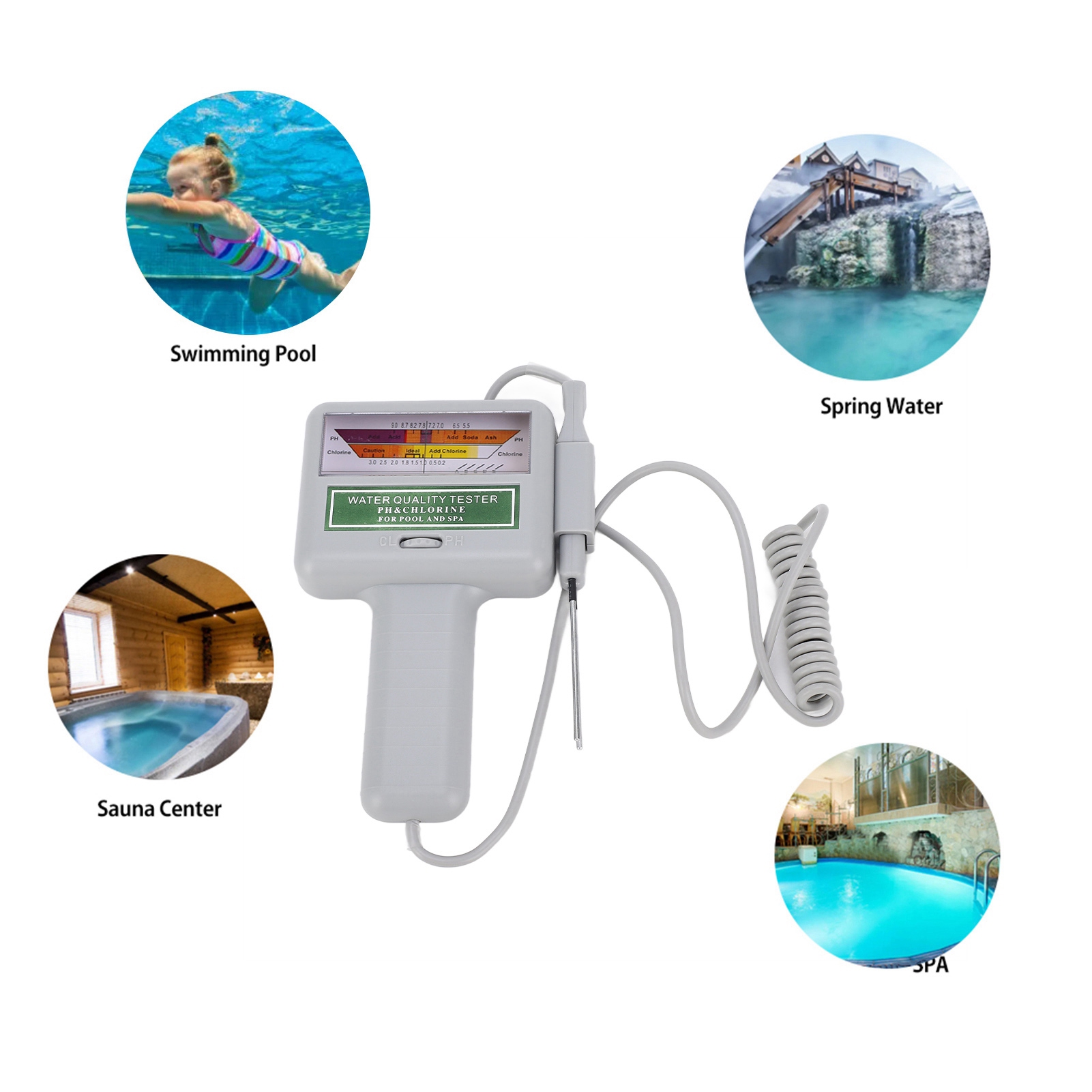 Water Testing Kit - Цифровой тестер качества воды для бассейнов: