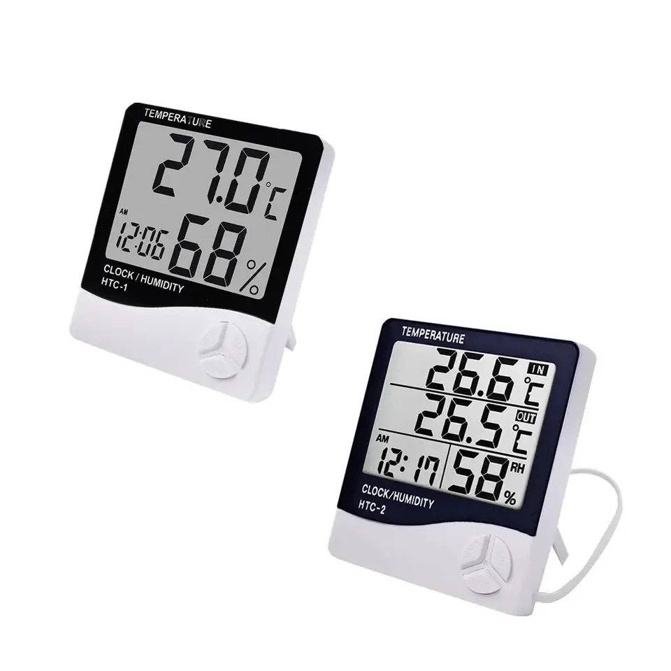 Weather Station Indoor - Цифровой термогигрометр для помещений с ЖК-дисплеем,
