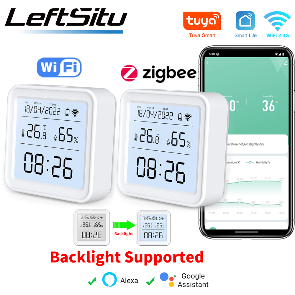 Tuya Zigbee Wi-Fi датчик темпе – обзор и цена Weather Station Indoor