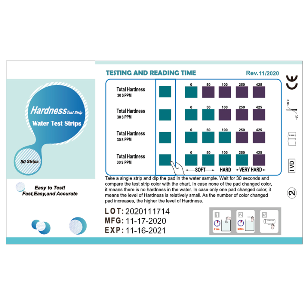 Тест-полоска для смягчения вод – обзор и цена Water Testing Kit