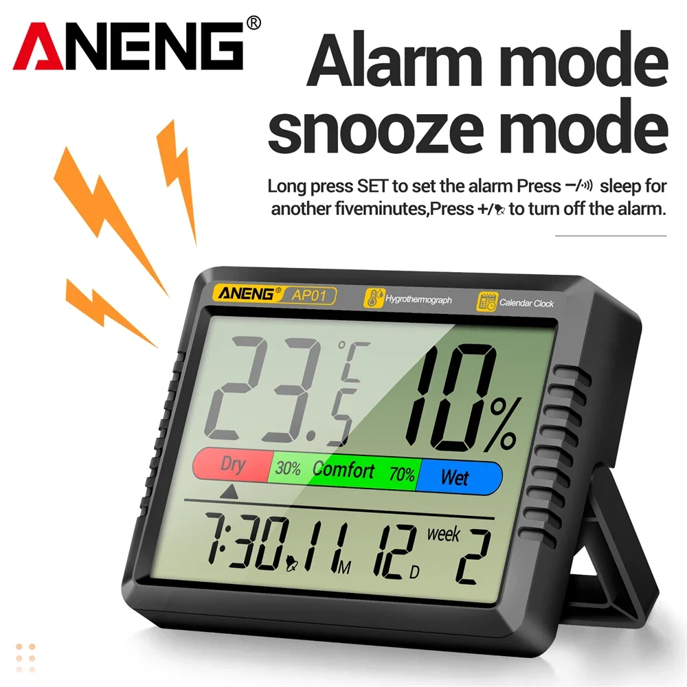 Цифровой термогигрометр ANENG  – обзор и цена Weather Station Indoor