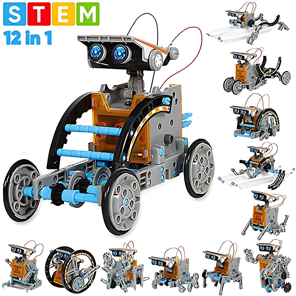Солнечный робот-конструктор 12 – обзор и цена Science Robotics