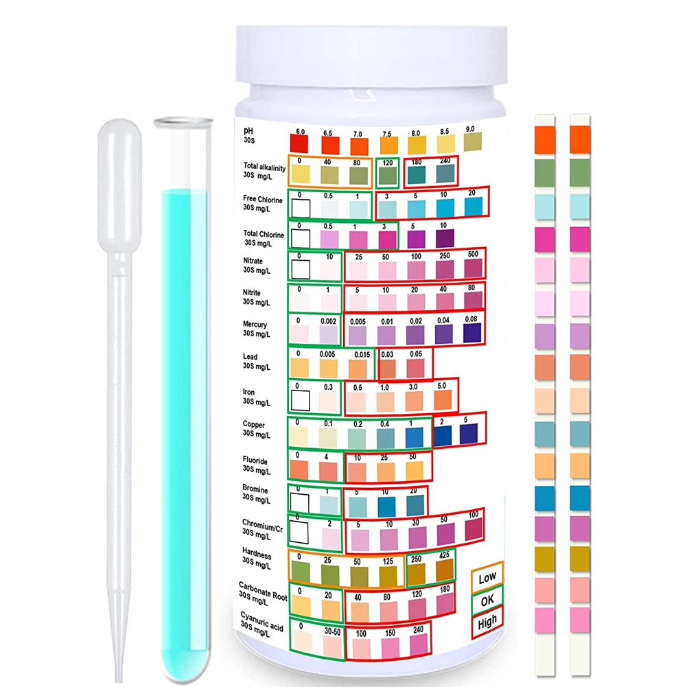 Тест-полоски для питьевой воды – обзор и цена Water Testing Kit