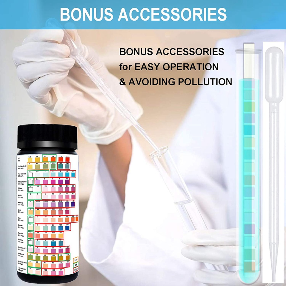 Тест-полоски для питьевой воды – обзор и цена Water Testing Kit