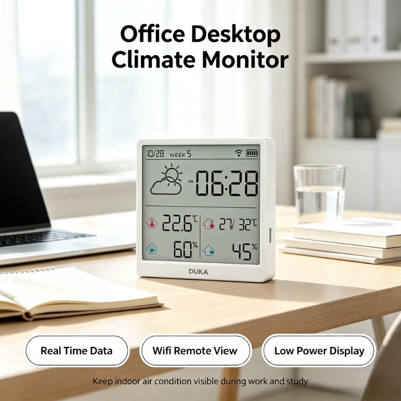 DUKA TH3 Wi-Fi умный датчик те – обзор и цена Weather Station Indoor