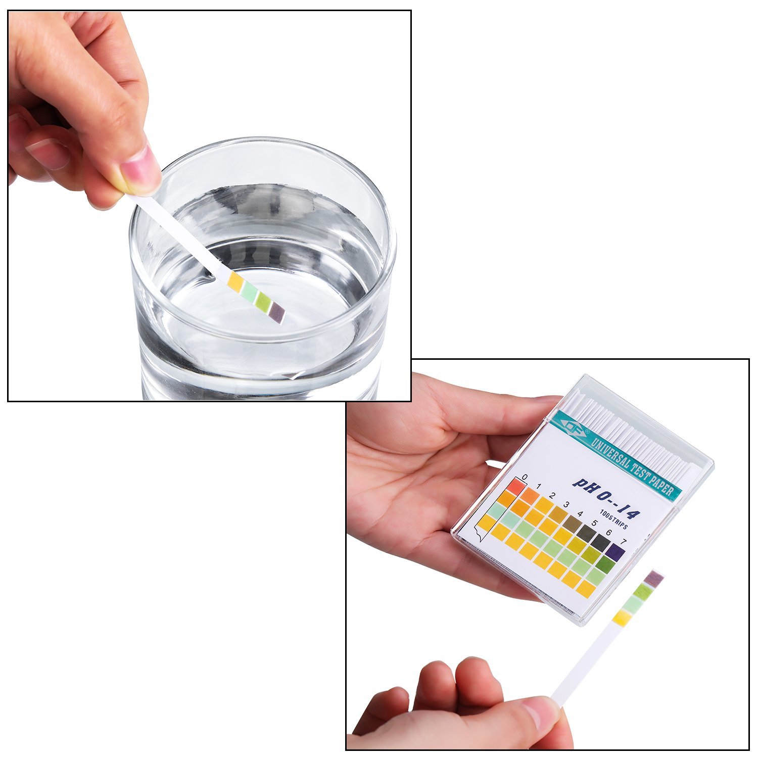 100 полосок 0-14 PH, индикатор – обзор и цена Water Testing Kit
