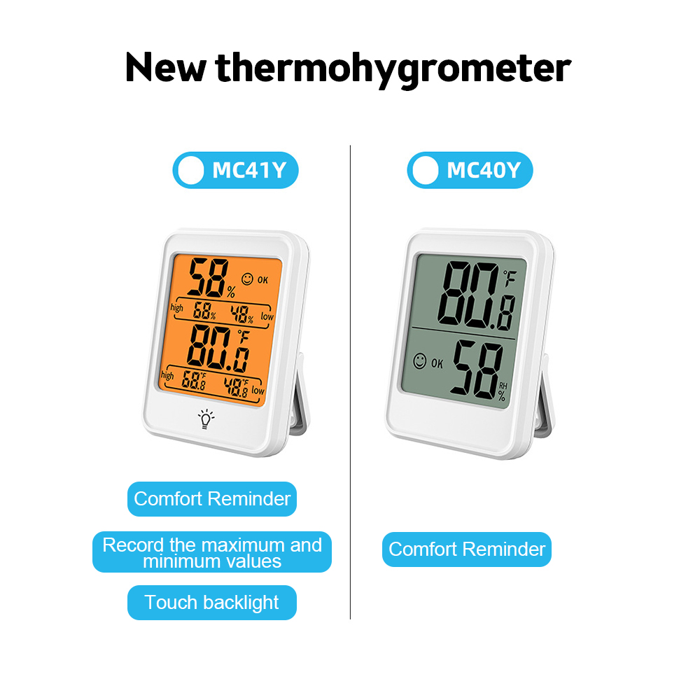MC40 MC41 ЖК-цифровой термогиг – обзор и цена Weather Station Indoor
